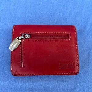 TIGNANELLO LEATHER WALLET RED WOMANS